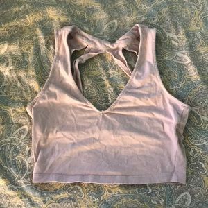 Strappy back crop top